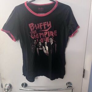 Hot Topic Black and Red Buffy The Vampire Slayer Tee
